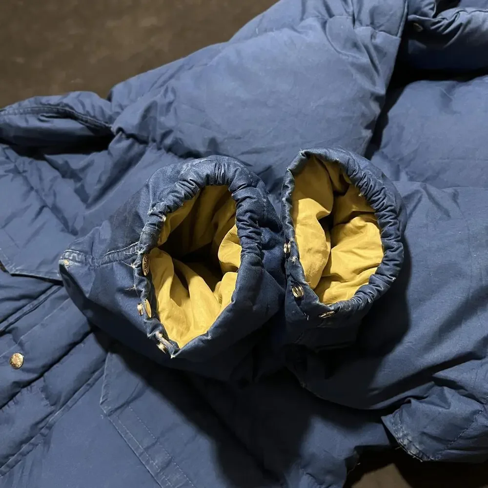 Vintage The North Face Jacket Brown Label Men Nuptse Down Puffer USA Polar 1970s